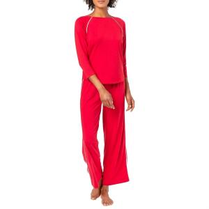 3/4 Sleeve Pant Set In Garnet Lilla P, Garnet