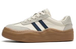 La Chapelle Легкие женские скейтерские кеды низкие бежево-голубые, цвет Beige Blue