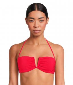 Пляжный топ BECCA Color Code Brinley V Wire Bandeau Top, Fire