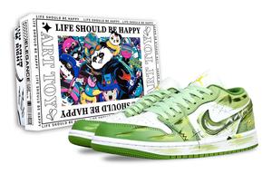 Jordan Баскетбольные кроссовки Air 1 Vintage, унисекс, низкие, желтые/белые