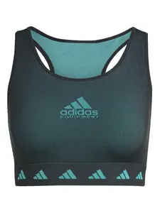 Топ с логотипом и спинкой-борцовкой adidas, черный