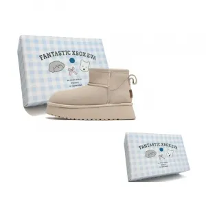 Термические короткие ботинки для женщин в коробке FANTASTIC XBOX, Ecru