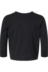 Футболка с длинным рукавом из хлопкового трикотажа для малышей Rabbit Skins, черный