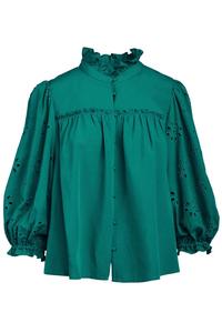 Блуза Worth в голландском зеленом цвете Crosby by Mollie Burch