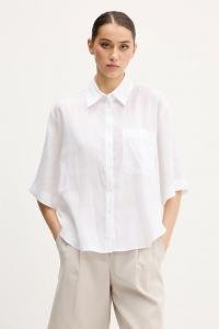 Льняная рубашка Hugo, белый