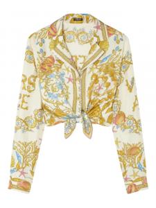 Versace рубашка Underwater Barocco, нейтральный