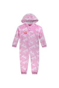 Флисовый комбинезон с капюшоном Barbie, розовый
