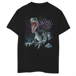 Футболка с изображением цепочки и звеньев цепи Raptor для мальчиков 8–20 лет Jurassic Park