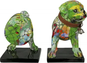 Касабланка от Gilde, фигурка животного "Bookends Pug Street Art" Casablanca by Gilde 23х20х12 см, цвет bunt