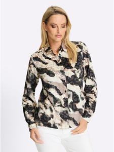 Heine Черная блузка с принтом цвета шампанского