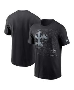 Мужская черная футболка New Orleans Saints RFLCTV Nike, черный