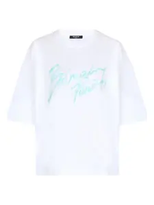 Футболка Boxy с логотипом Balmain, белый