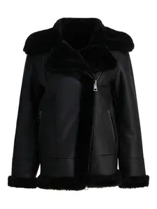 Дубленка из кожи Blancha, черный