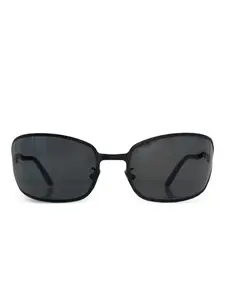 Солнцезащитные очки Mask H30 в геометричной оправе Kuboraum, черный