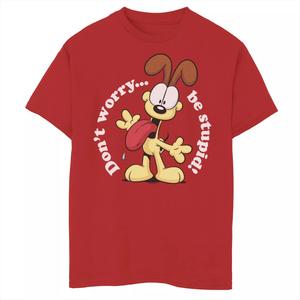 Футболка с рисунком Garfield Be Stupid для мальчиков 8–20 лет Licensed Character