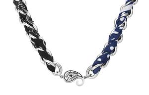 Титановый стальной пэчворк браслет unisex ASTAR HADES, черный