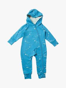 Адаптивный реверсивный комбинезон Baby Dawn с капюшоном Little Green Radicals, Blue/Multi