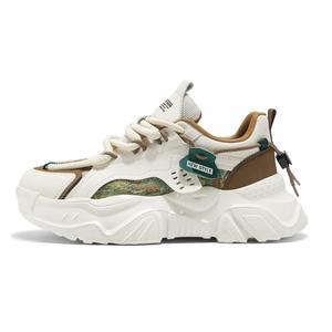 Дышащие низкие массивные кроссовки men's Frank Mully, бежевый