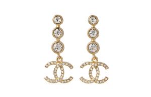 Chanel Серьги-подвески Crystal Cc