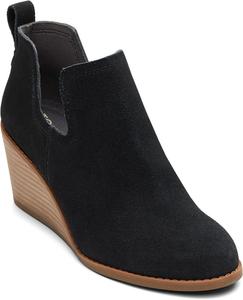 Женские ботинки TOMS Kallie с вырезами, Black Suede