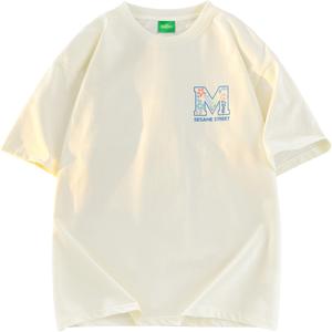 Футболка унисекс SESAME STREET, Apricot