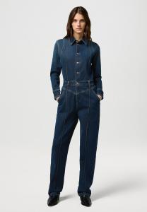 Комбинезон Wrangler WESTERN COVERALL, Rustic Rinse/Dark-Blue Denim