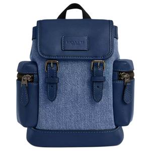 COACH Спринт мини-поясная сумка Pebble Texture Leather с телячьей кожей мужская Dark Blue