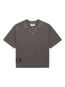 Футболка с цепочным декором Musium Div., серый