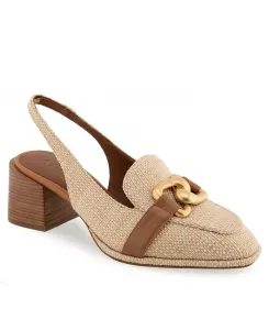 Женские туфли-лодочки Allure с заостренным носком и ремешком на пятке Aerosoles, коричневый/бежевый