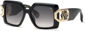 Солнцезащитные очки Philipp Plein SPP 159 0700, глянцево-черные
