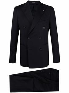 Костюм с двубортным пиджаком Tagliatore, синий