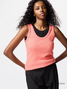 Майка женская  Uniqlo, цвет 21  оранжевый