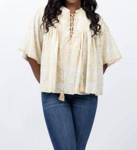 Топ Almendro Emily в пастельно-лаймовом цвете Maria Cher, Pastel Lime