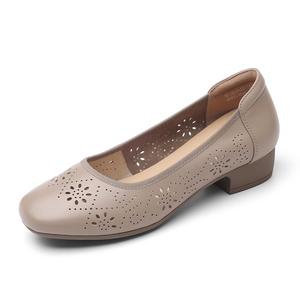 Повседневные однобортные туфли женские Cigna, Apricot