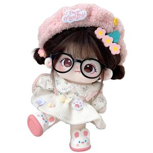 Хлопковая кукла, которую трудно утешить плюшевая кукла высотой 20 см MENGWAGONGDIAN, персиковый