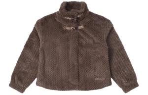 FW23 Бархатное пальто женское серо-коричневое Converse