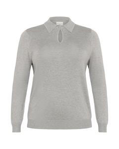 KAFFE CURVE Свитер 'KCjanna' в сером цвете