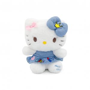 E STRONG Hello Kitty джинсовое платье с вышивкой KT Dolls плюшевая кукла высота 29см/20см/35см/45см E-STRONG, s-1# denim embroidery kt light blue 20cm