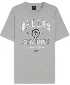 Футболка Relaxed Fit с логотипом Hugo Boss, серебро