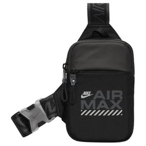 Нейлоновая сумка-слинг через плечо, унисекс черный и светоотражающий серебристый Nike