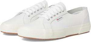 Кроссовки Unisex Superga 2750 Unlined Nappa, Optical White/Silver/Favorio
