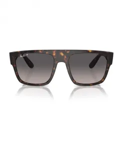 Классические квадратные поляризованные солнцезащитные очки Ray-Ban, коричневый