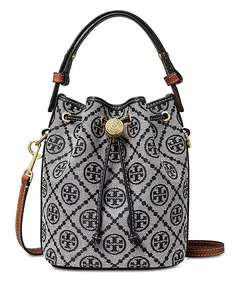 Мини-Сумка-Ведро с монограммой T Tory Burch, синий