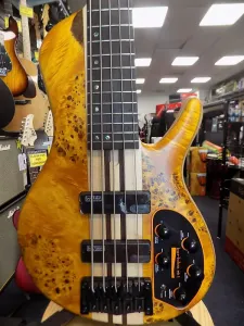 Электрогитара бас Cort Artisan Series A5 Plus SC - Янтарь, открытая текстура