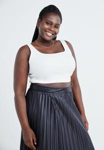 Юбка плиссированная CARANINA CALF SKIRT ONLY Carmakoma, черный