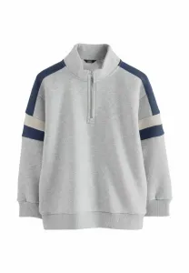 Толстовка с воротником-стойкой Next, Grey