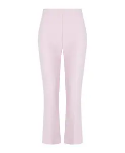 Укороченные брюки из крепа с логотипом. Elisabetta Franchi, розовый