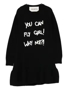 Платье с оборками Simonetta, черный