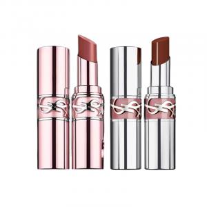 SAINT LAURENT Розовая туба круглая туба двухцветная помада глянцевая стойкая текстура легко растушевывается 3,1г+3,2г
