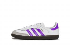 Детские скейтерские кроссовки Samba для дошкольников Adidas Originals, фиолетовый